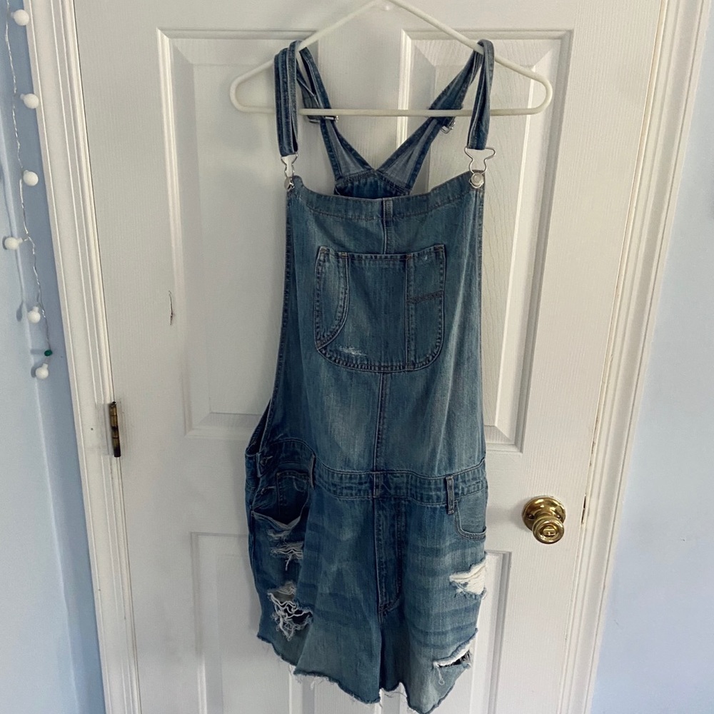 Overall Shorts Plus Size